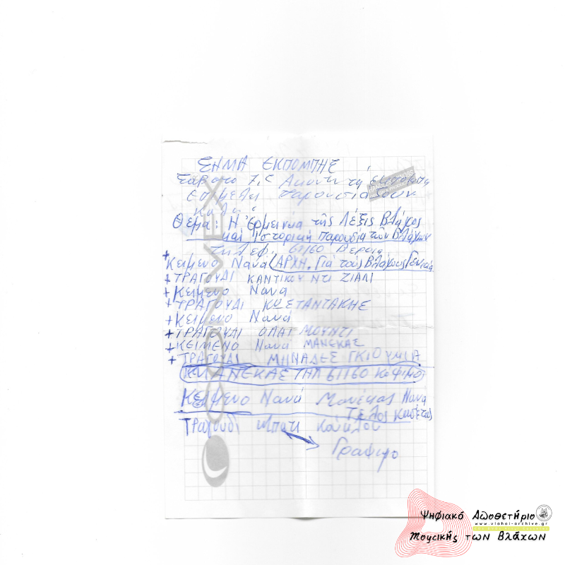 2η Εκπομπή Συλλόγου Βλάχων Βέροιας